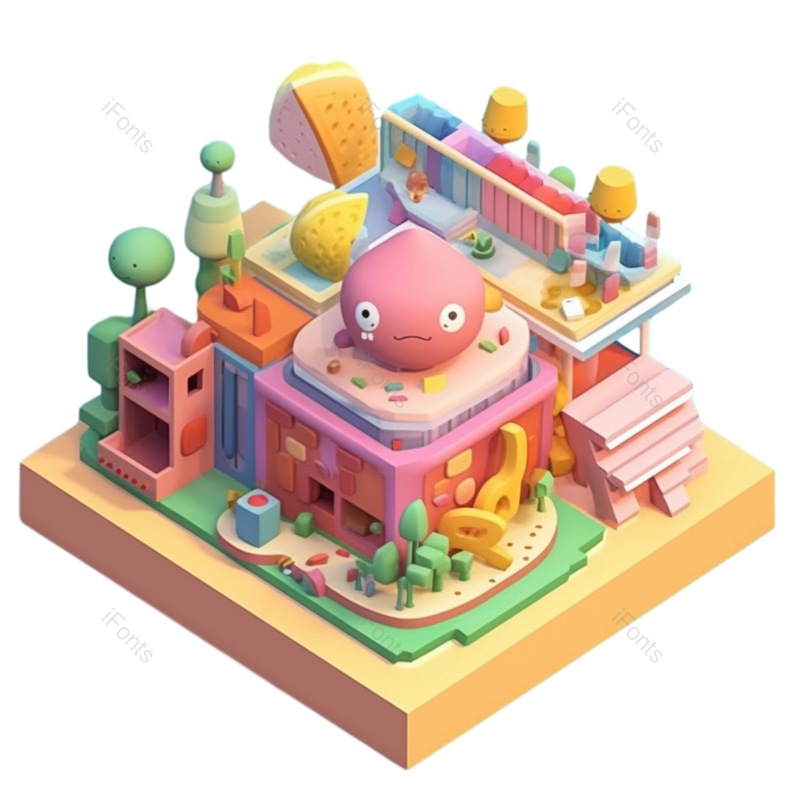 夏天图片,插画元素,蓝色背景PNG,零食免抠素材